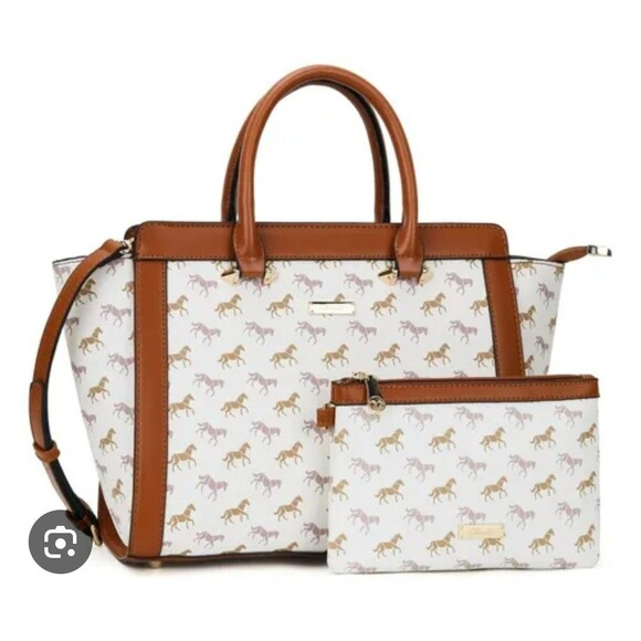 Hand Shoulder Crossbody Bag Animal Horse Design equestrian - Picture 1 of 12